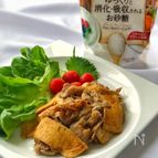 ＊油揚げと豚こまの梅オイスター炒め＊適糖生活