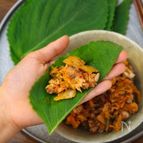 《２分！さば缶で》さばとキムチの和え物