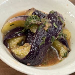 みーこの作ってみた!投稿(蒸しナスと大葉の南蛮漬け)