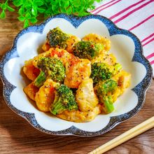 ピリッと☆ブロッコリーと鶏肉のオーロラチリソース☆