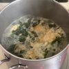 とろっと美味しい【モロヘイヤとえのきの卵スープ】の工程3
