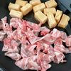 【絹揚げと豚肉のキムチとろみ炒め煮】汁ごと全部美味しい♪の工程1
