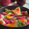 とろ〜り卵がツヤめく【７分卵とポテトのサラダ】ゆで方マスターの工程3