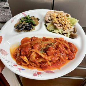 ケの作ってみた!投稿(トマト缶でお手軽に♡簡単塩鯖のトマト煮込み)