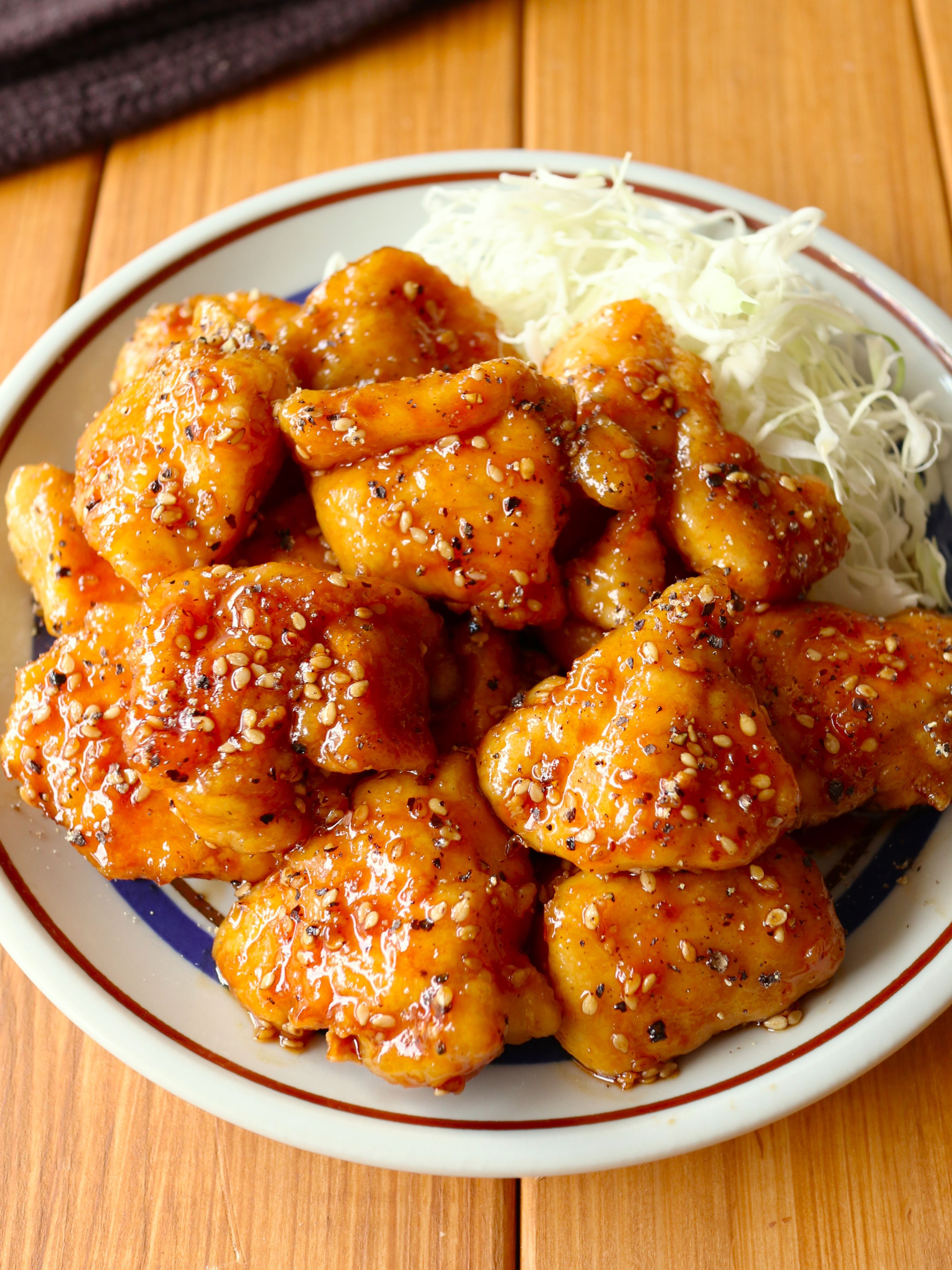 ワンパン10分！【鶏むね肉のやみつきチキン】甘辛スパイシー