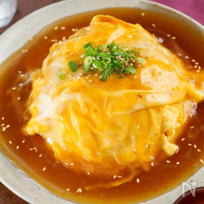 【濃厚オイスターあんが絶品】給料日前のお手軽天津飯