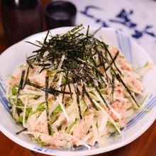 ツナ缶…あった！玉ねぎと水菜の和風ツナマヨサラダ作りましょ！