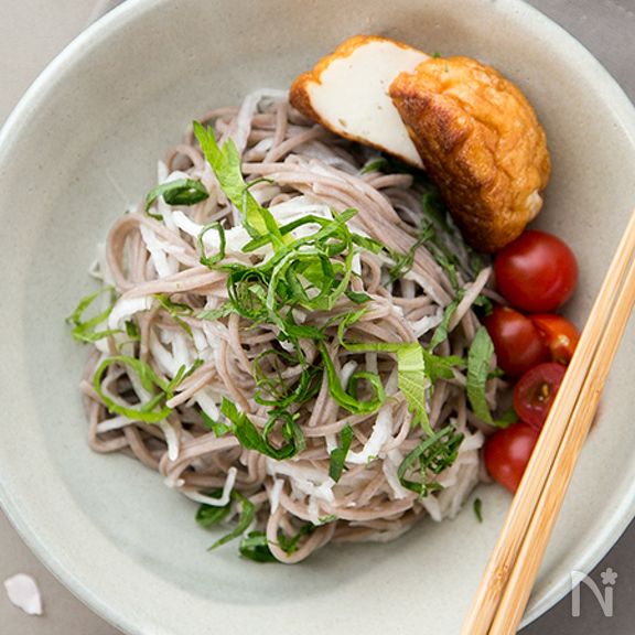 大葉たっぷり大根そばサラダ