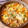 ワンパン10分!【豚こま肉×豆腐ふわとろ卵とじ】ご飯すすむ♩