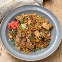 鶏むね肉と椎茸のオイスター飯