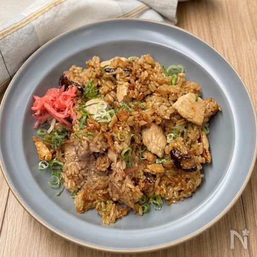 鶏むね肉と椎茸のオイスター飯