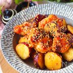 【甘辛がクセに】むね肉とさつま芋の柔らか旨辛ヤンニョムチキン