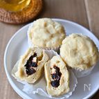 レンジで3分！ヘルシーで簡単な【あんまん風】蒸しパン