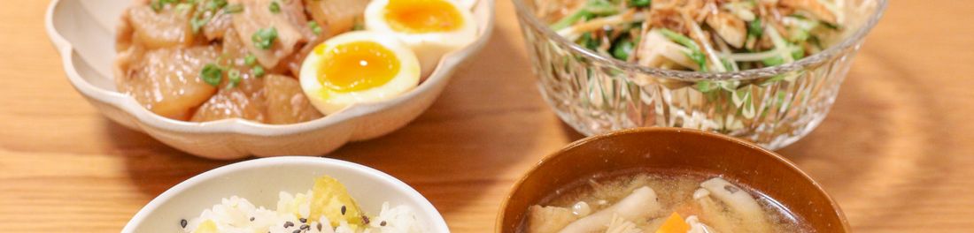 手間をかけずに満足ごはん。
