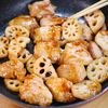 私の得意料理になる🥰鶏とれんこんのオイスターバターレモンの工程5