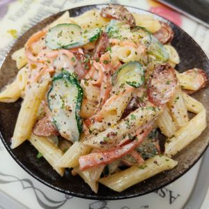もんぶらん°・*:.。.☆の作ってみた!投稿(デリ風『カリカリウインナーのハニーマスタードマカロニサラダ』)