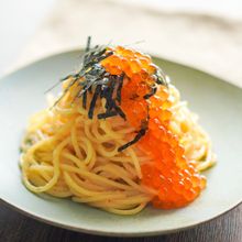 いくらの明太子パスタ【お正月にも】