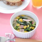 ほうれん草とベーコン＆コーンのココットサラダ♡副菜レシピ♪