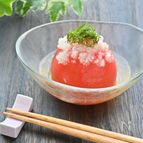 トマトのおひたし 玉ねぎ塩麹だれ