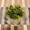 puricoの作ってみた!投稿(春菊の塩昆布マヨ和え)