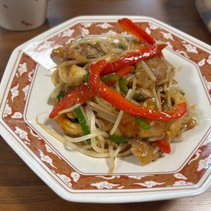 こむぎの作ってみた!投稿(行列の中華屋さんの🍚鶏むね肉とモヤシのとろとろ中華炒め🤩)