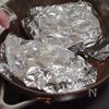 秋の味覚!肉詰めしいたけのホイル焼きの工程6