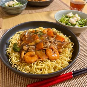 さっきんちょの作ってみた!投稿(【あんかけ焼きそば】本格！とろ〜り具沢山♩)