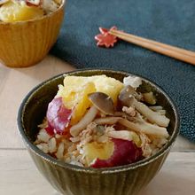 きのこ香る☆ホクホクさつまいもの炊き込みご飯