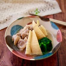 たけのこと鶏肉の炊き合わせ