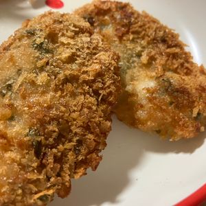さめおかの作ってみた!投稿(めっちゃ柔らか～【大葉チキンカツ】ひき肉を使って！)