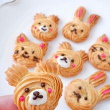 簡単かわいい【米粉の絞り出しどうぶつクッキー】小麦不使用