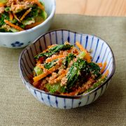 【レンジで簡単♪チンゲン菜のごま和え】香り豊かな副菜