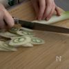 【ガーリック香る♪】えびと長ネギのペペロンチーノの下準備