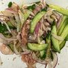 生ハムが和風に変身《にんにくごま味噌サラダ》の工程1