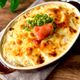 チンして混ぜて焼くだけ！あと一品に♪【明太ポテトグラタン】