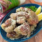 【もんで焼くだけ♪やみつきな味】バジルチーズ唐揚げ