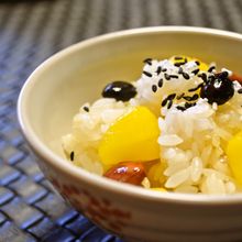 デパ地下風栗おこわ　栗の甘露煮と煮豆で作るから簡単！