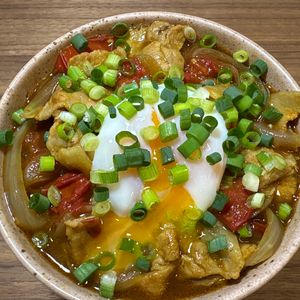 楽ラク手抜キッチン🐶🐾の作ってみた!投稿(【トマトと卵のカレーうどん】ルウ&めんつゆでお手軽！)