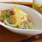 春キャベツとはるさめの和え物、アジアン風