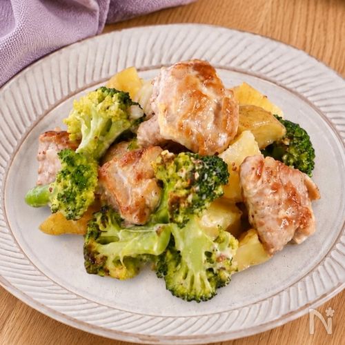 鶏肉とブロッコリーのレモンマスタード炒め