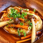 【鶏ひき肉の和風甘酢あんかけハンバーグ】ふんわり♡
