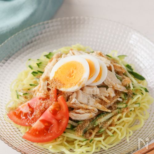 ごま醤油だれ♪冷やしラーメン
