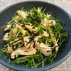 楽ラク手抜キッチン🐶🐾の作ってみた!投稿(チキンと豆苗の塩昆布和え♩調味料1つ!シンプル!包丁不要3分)