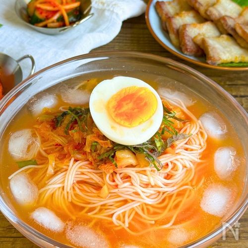 夏にぴったり!冷やしキムチ素麺
