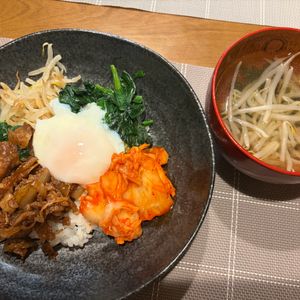 きりみちゃんの作ってみた!投稿(【甘辛肉のお手軽ビビンバ】絶品！お肉も野菜も一皿で♪)
