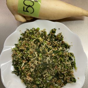 そら・ゆずの作ってみた!投稿(大根菜とじゃこと梅肉のしっとりふりかけ【ご飯に美味しい！】)