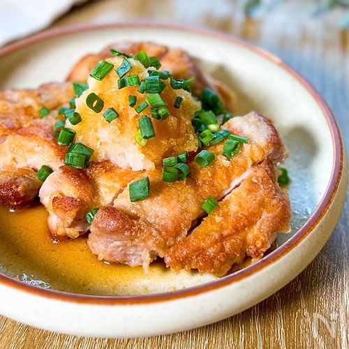 さっぱりジューシー♪【鶏もも肉のおろしレモン醤油】