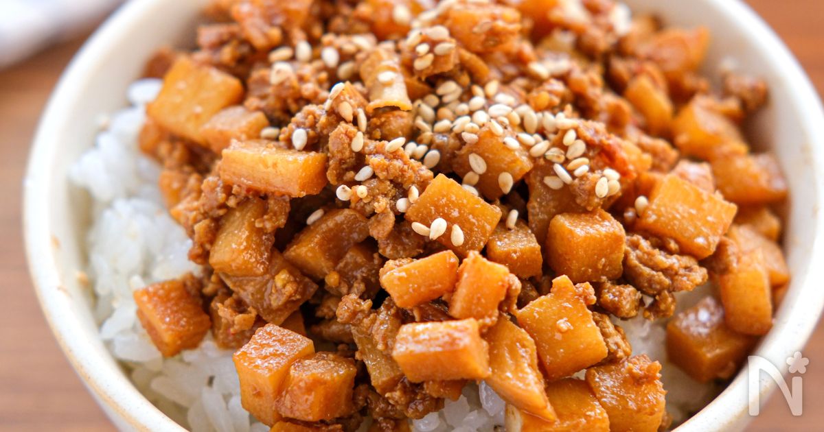 【たけのこの中華風肉みそ】万能そぼろ！ご飯と相性抜群◎