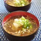 昆布とえのきのみぞれ白汁
