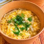 【えのきとふわふわ卵の中華スープ】とろとろ〜♡